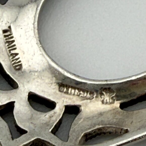 Vintage Sterling Silver Marcasite Filigree Dangle Earrings – 2.25”, 9.6g - Picture 11 of 15